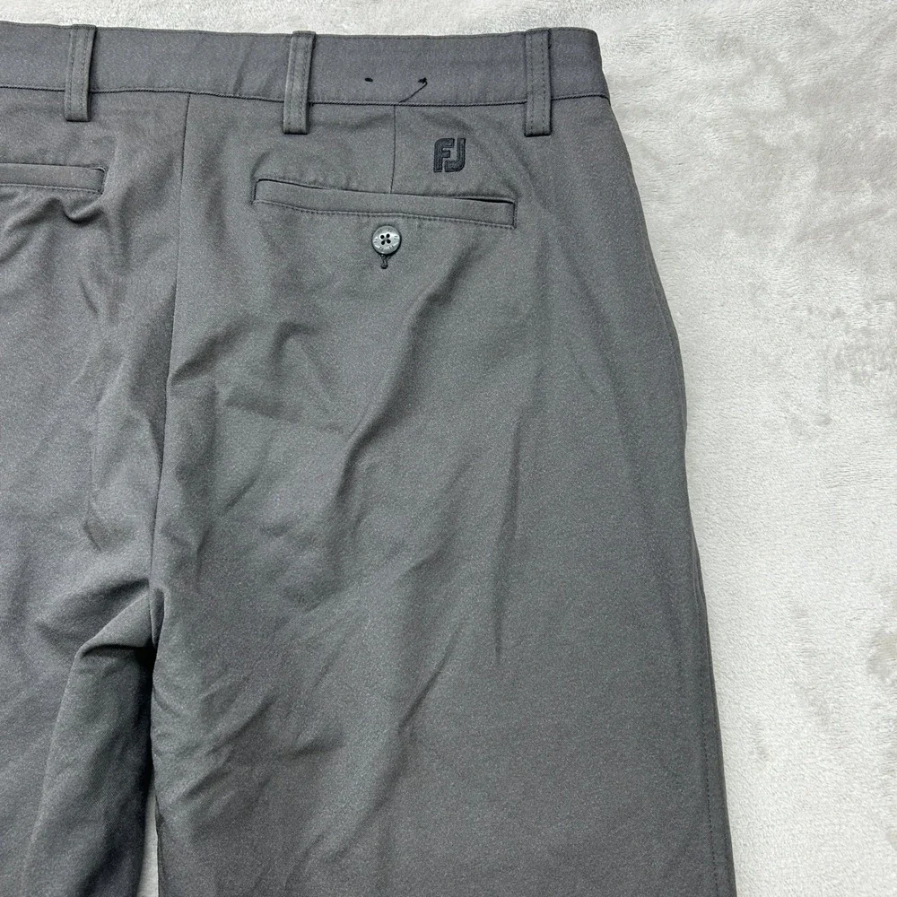 FootJoy Golf Pants Men 34x32 Gray Performance Stretch Straight Leg Chino Outdoor